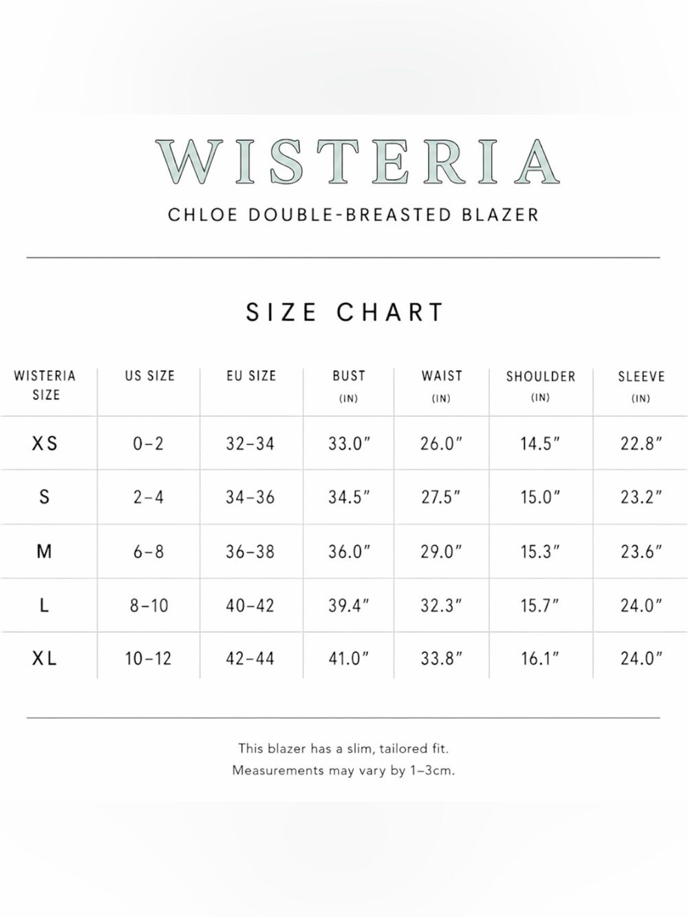Wisteria Chloe Black Double-Breasted Women's Blazer Balmain style NEW Medium - Picture 5 of 5